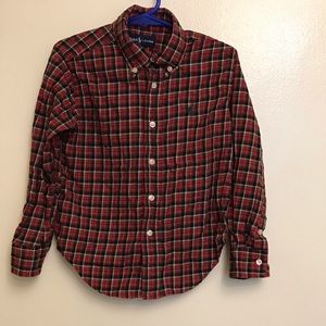 RALPH LAUREN boys multicolor button down shirt